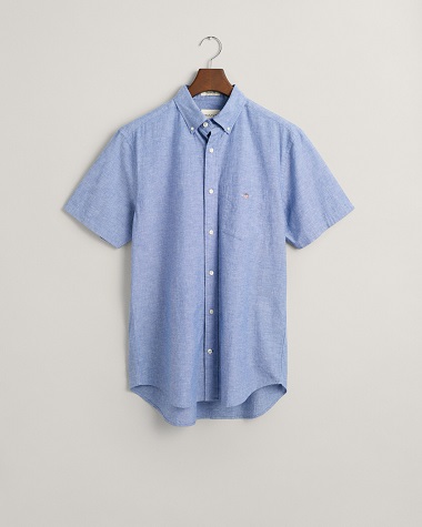 GANT Reg Cotton Linen SS Shirt